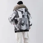 Куртка мужская зимняя с капюшоном и меховым воротником, в стиле хип-хоп