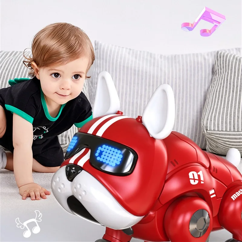 

Intelligent Dancing and Musical Walk Interactive Dog Robot Dog with Light Early Education Electronic Pets Toys for Children Gift
