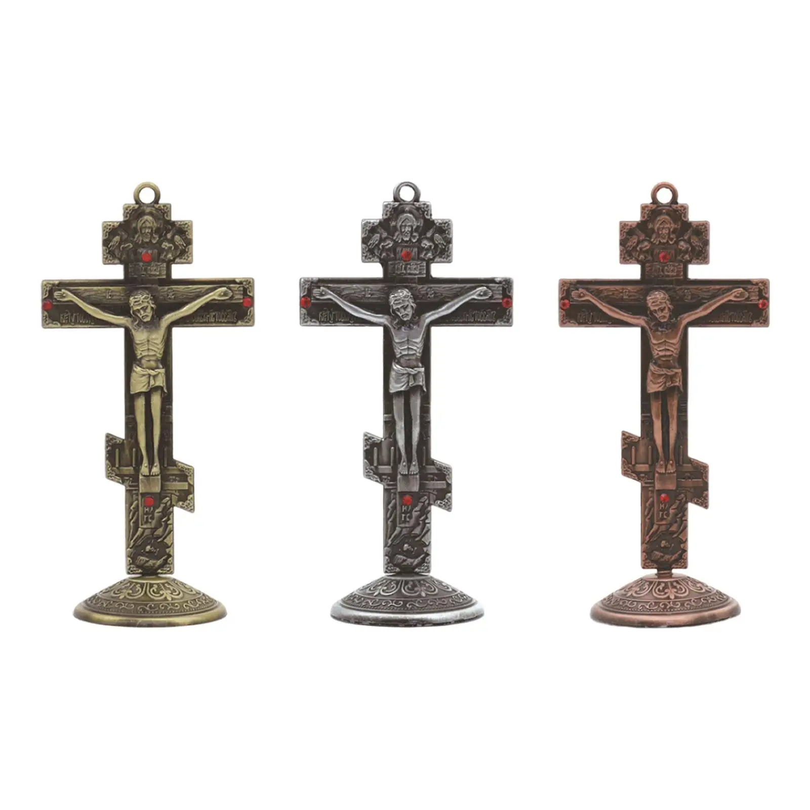 

Crucifix Table Cross for Prayer Crucifix Christian Cross Statue Metal Crucifix