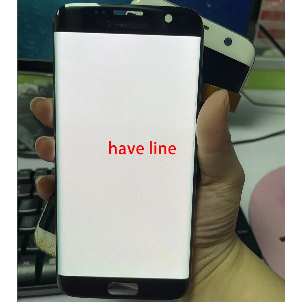 Оригинальный дисплей 5 дюйма с линейным дефектом для SAMSUNG Galaxy S7 edge ЖК-дисплей G935F