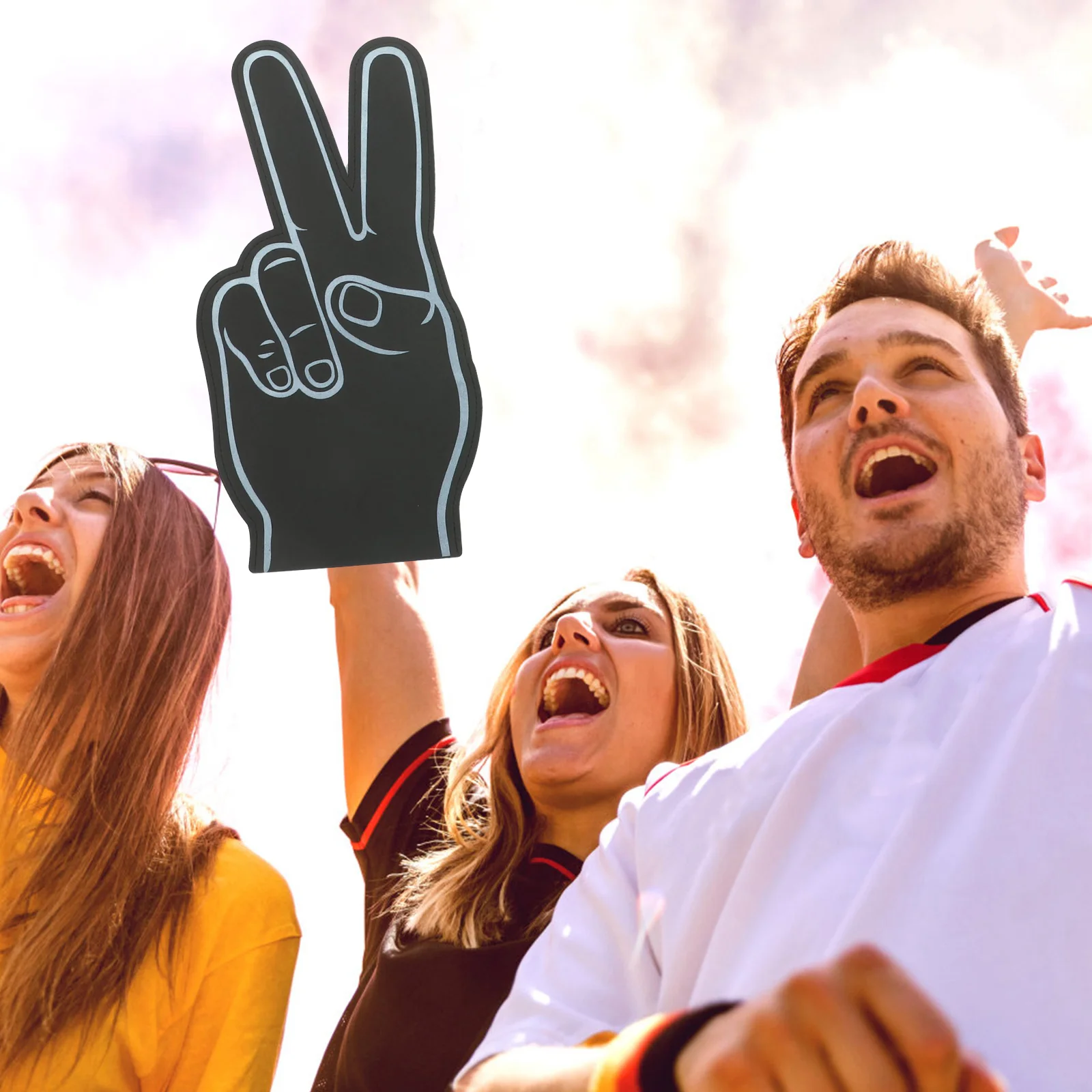 

6 Pcs Work-out Gloves Foam Fingers Giant for Sports Props Party Favors Cheering Hand Supplies