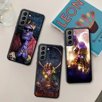 bandai thanos hero avengers marvel phone case silicone soft for samsung galaxy s21 ultra s20 fe m11 s8 s9 plus s10 5g lite 2020