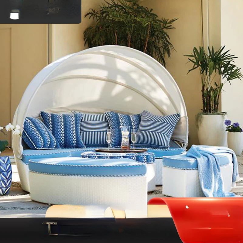Seaside Beach Hotel Club Pool Lying Bed Outdoor Sofa