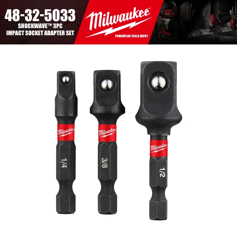 

Milwaukee 48-32-5033 SHOCKWAVE™ набор ударных адаптеров 3 шт.