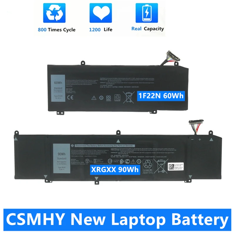 CSMHY Новый аккумулятор для ноутбука 1F22N XRGXX DELL ALW M15 M17 R1 ALW15M-D1735R R1725S R1735R R1738R G5 5590 G7 7590