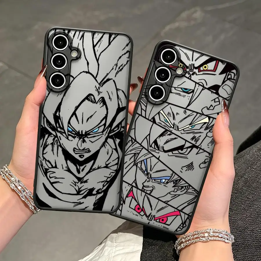 Фото Чехол Black Goku Dragon Ball для Samsung Galaxy A73 A33 A52S A72 A56 A55 A17 A52 A16 A15 A14 A23 A54 A53 A34 A36 A35 №1