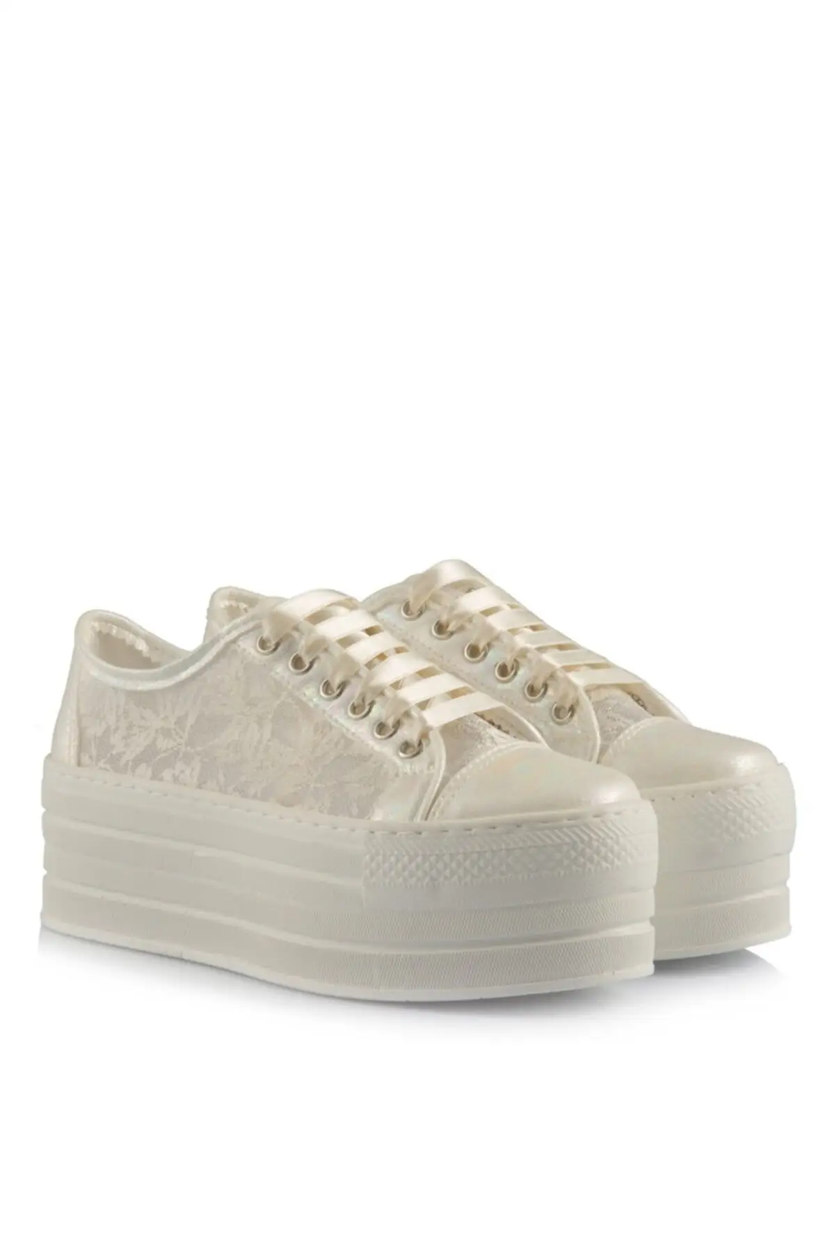 

Sports Shoes Bridal Shoes Pearl Lace High Sole