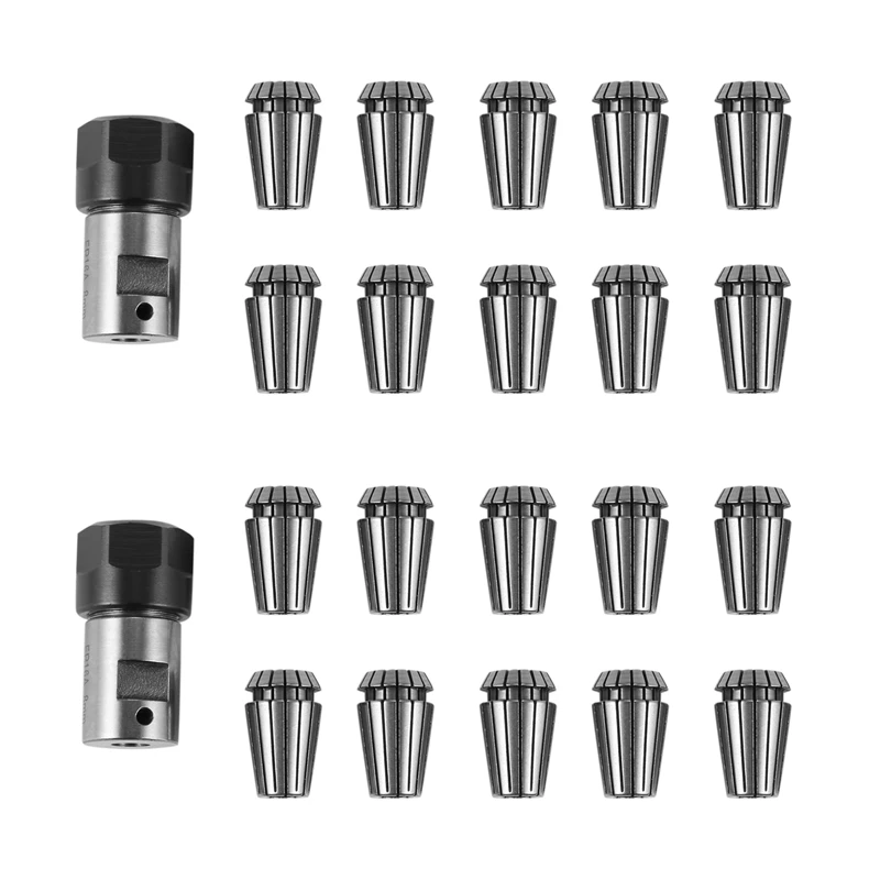 Cheap 20Pcs Er16 Spring Collet + Motor Shaft 8Mm Extension Rod Holder Cnc Milling Lathe Tool Engraving Machine