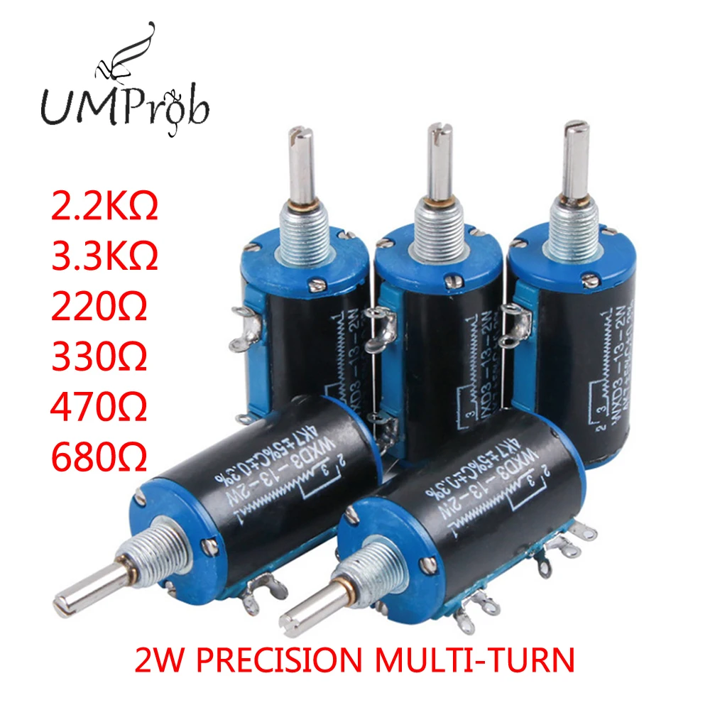 

WXD3-13-2W Potentiometer Wxd3-13 100 200 220 470 680 1K 2.2K 3.3K 4.7K 5.6K 6.8K 10K 22K 33K 47K 100K Ohm