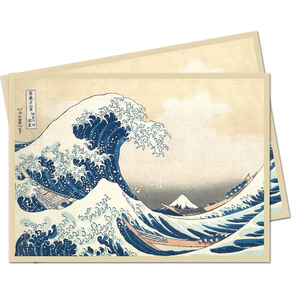 

Japanese Artwork The Great Wave off Kanagawa Card Sleeves,Trading Cards Protector Standard Cards Shielder Cover 66x91mm
