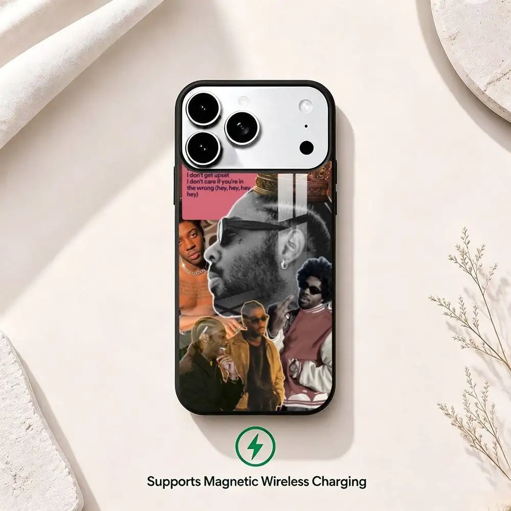 Чехол для телефона Singer B-Brent Faiyaz для iPhone 17, 16, 15, 14, 13, 12, 11 Plus, Pro с поддержкой магнитной беспроводной зарядки (art.: 3920db4e32638) - 3920db4e32638