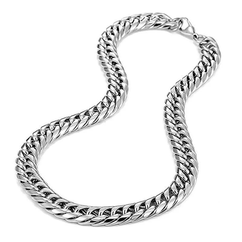 

316L Stainless Steel Men Chain Necklace For Men 10mm Wide Choker Chain Mens Jewellery Hip Hop Goth Accessories Wholesale