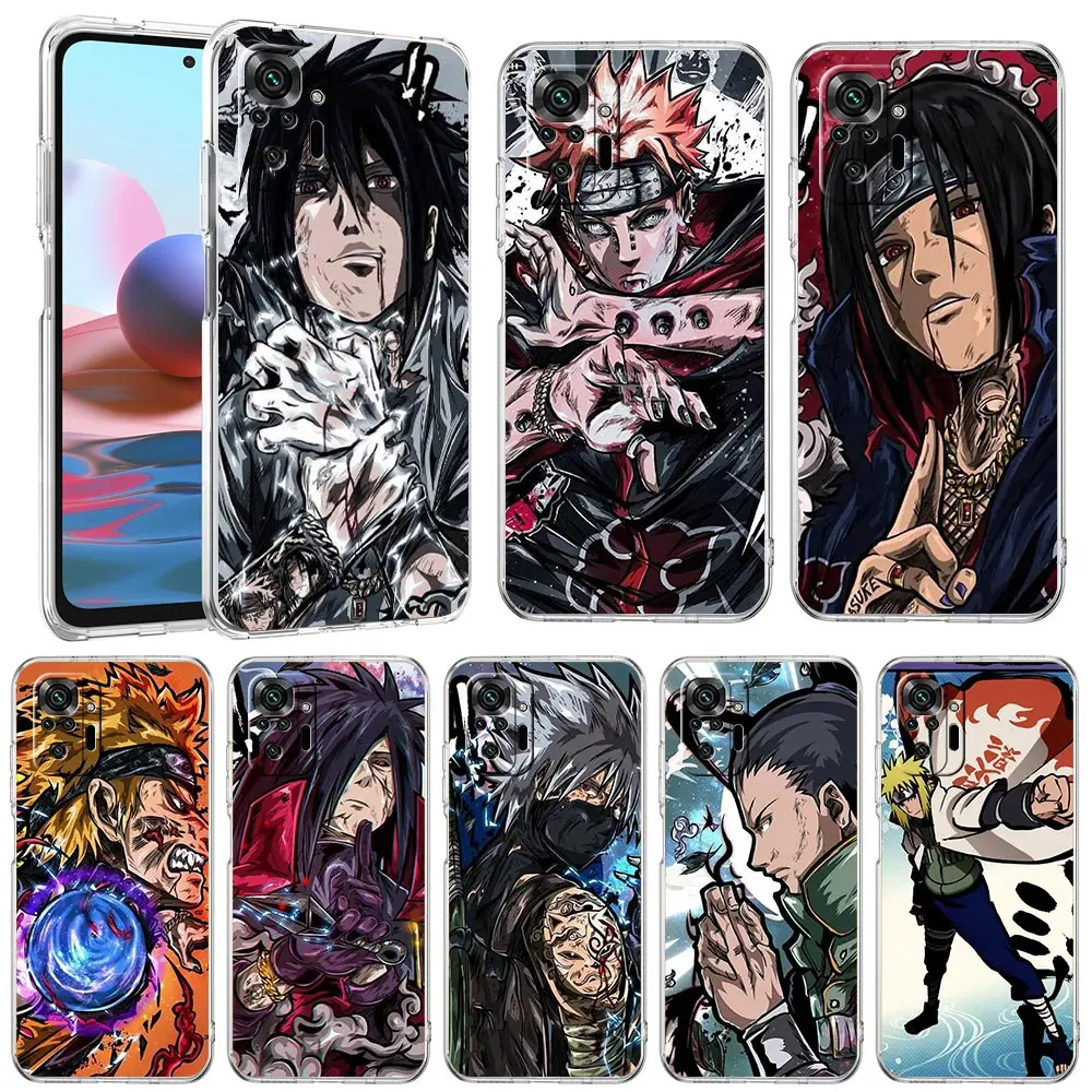 

Case For Xiaomi Redmi Note 11 10 9 8 Pro 10S 9S 10C 9A 9C 9T 7 K40 8T Claer Silicone Shell Phone Cover NARUTO Fashion Art Fundas