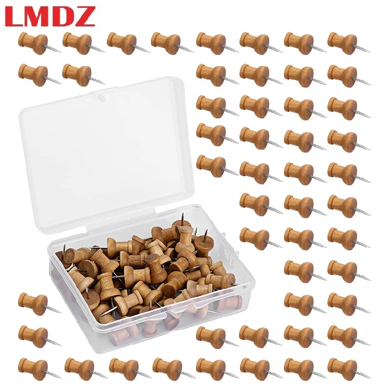 

LMDZ Wooden Pushpin with Storage Box Decorative Pushpin Wooden Pushpin Is Used for Decoration of Billboard Process Items