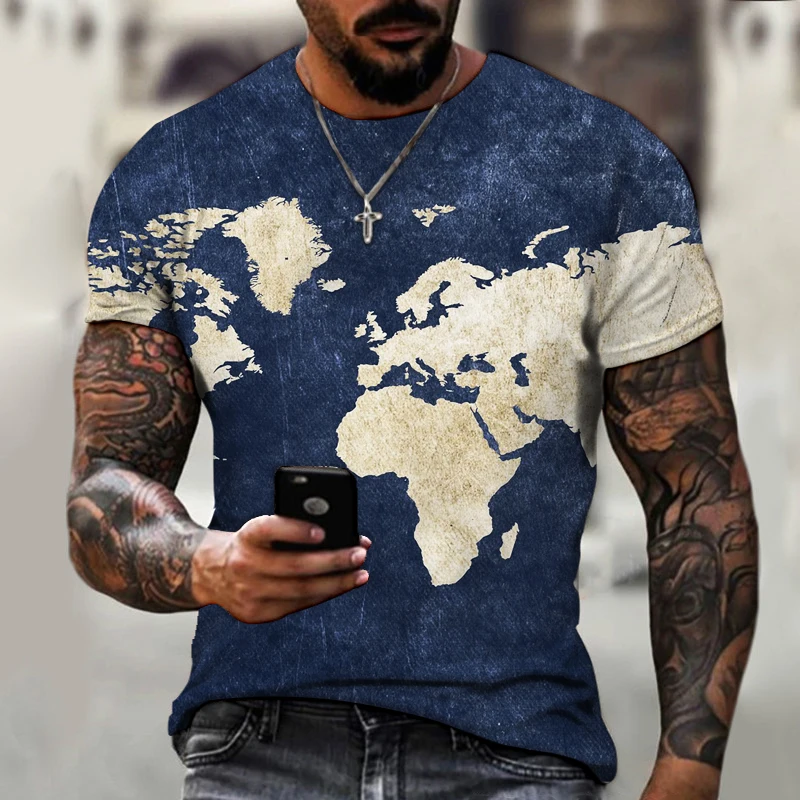 

2022 new 3D printing men's T-shirts, exquisite patterns, best sellers, street fashion