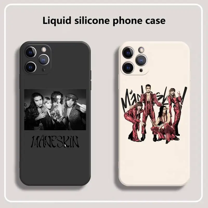 

Maneskin Phone Case for iPhone 13 12 11 mini pro XS MAX XR 8 7 6 6S Plus X 5S SE 2020