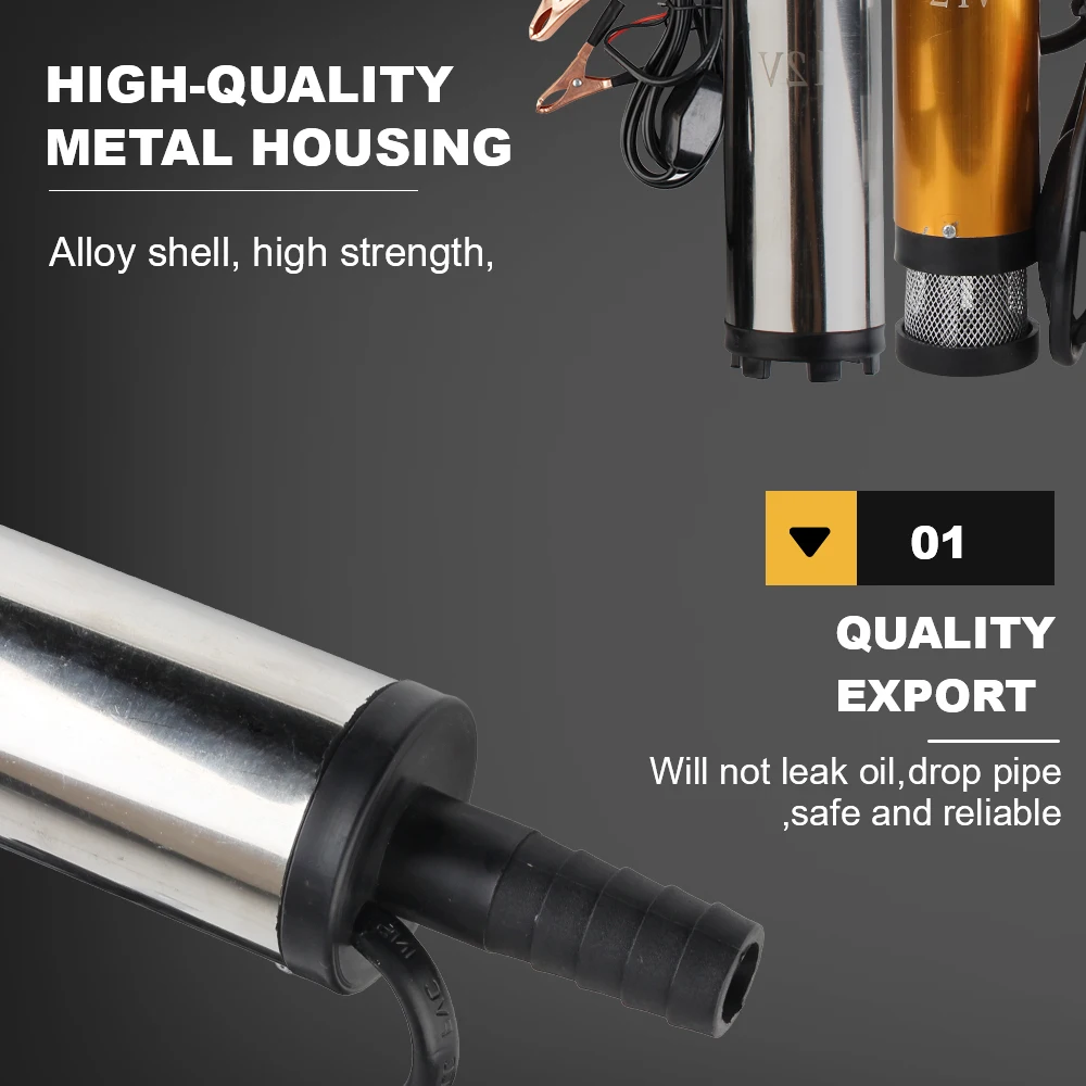 Топливный насос из нержавеющей стали для дизельного топлива и воды Погружной