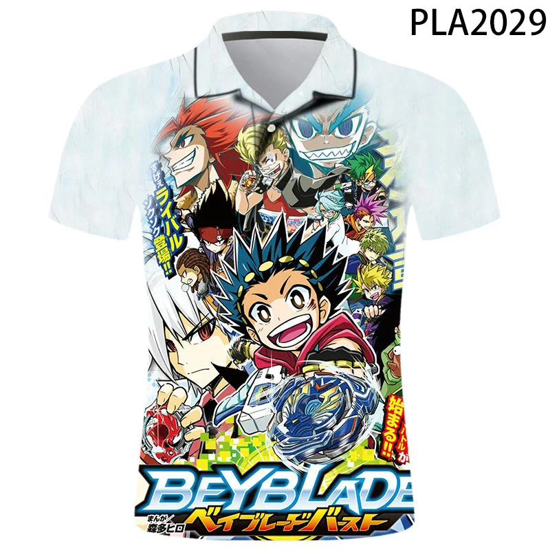 

Summer Beybiade Burst Polo Homme 3D Printed Polo Shirt Men Fashion Streetwear Casual Hombres Harajuku Cool Short Sleeve Ropa