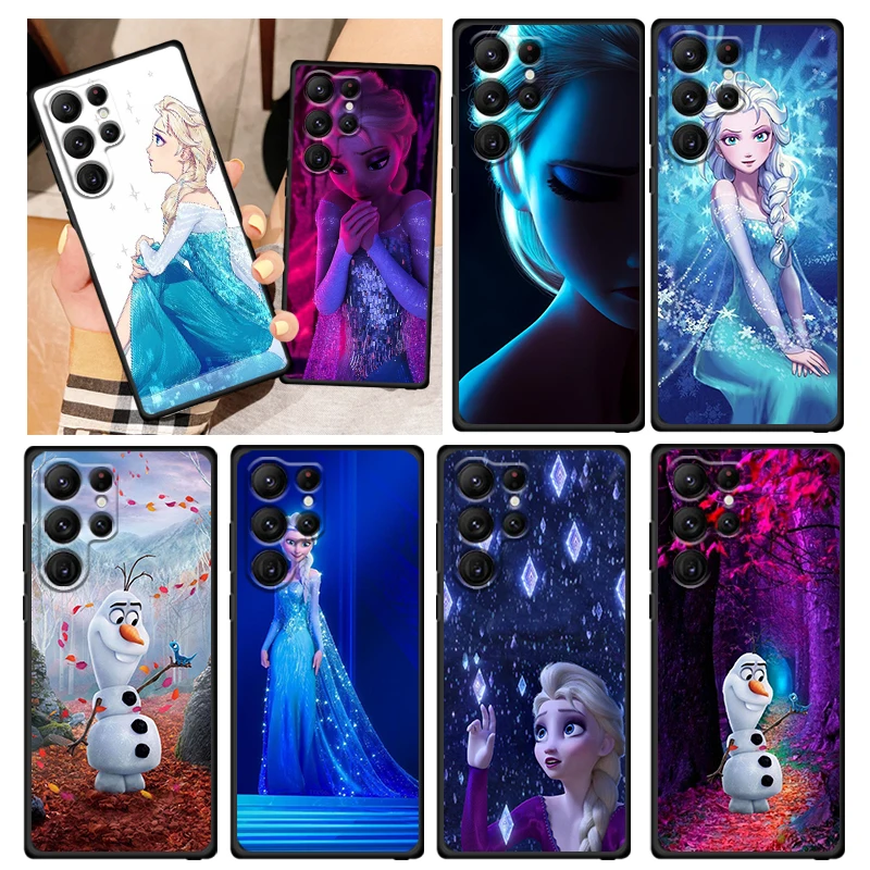 

Disney Frozen Queen Phone Case For Samsung Galaxy S22 S21 S20 FE S10 S10E S9 S8 Plus Ultra Pro Lite S7 Edge Black FUndas