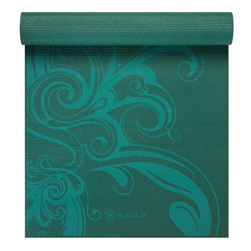 

Premium Print Yoga Mat, Turquoise Surf, 6mm