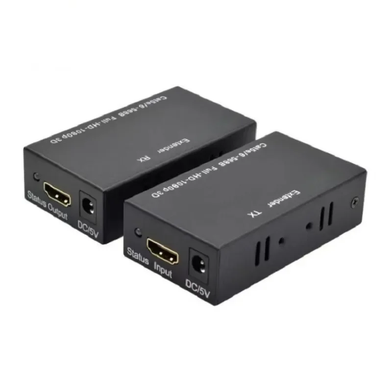 

60M Extender RJ45 HDMI-compatible extender 1080P Network Extender by CAT5e CAT6 LAN Extensor for PS4 apple TV PC laptop HDTV