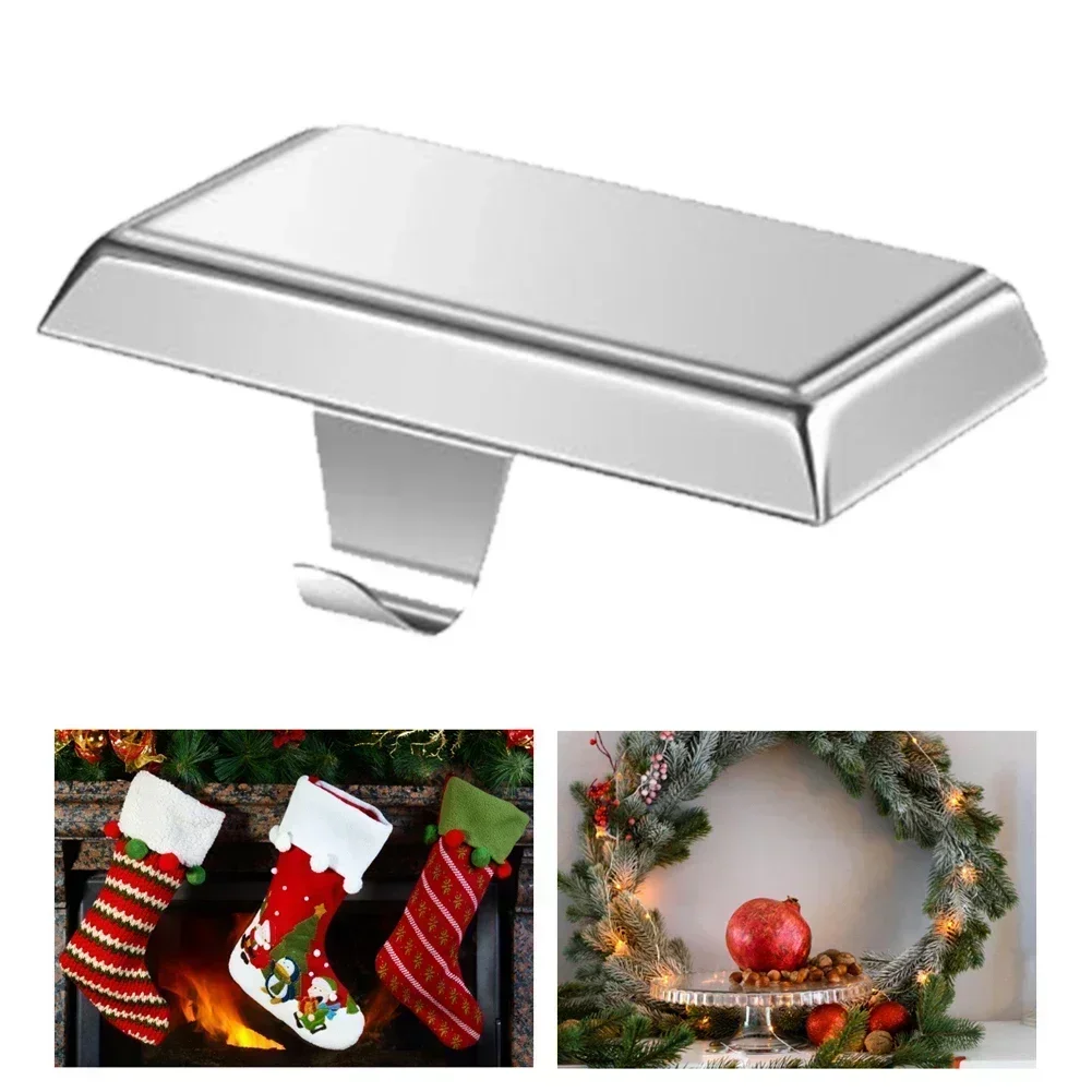 Держатель для рождественских чулок сверхмощный крючок металлическая полка