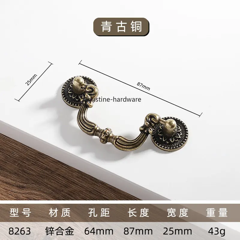 

Красная/зеленая бронзовая антикварная Европейская классическая старомодная мебель для кухонного шкафа Ручка из цинкового сплава