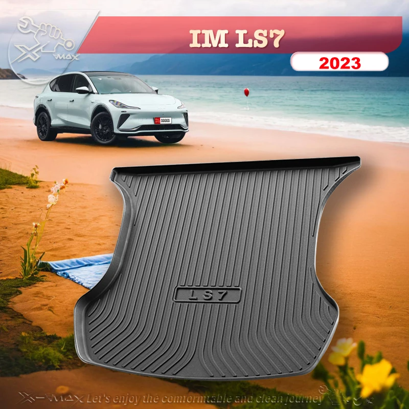 Для IM LS7 L7 2023 коврик для багажника автомобиля под заказ всесезонный черный груза 3D