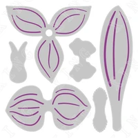 orchid flower new arrival metal cutting dies for diy scrapbooking crafts stencil maker photo album template handmade decoration