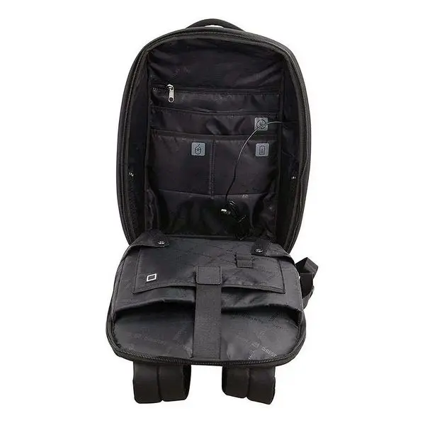 Rucksack for Laptop and Tablet with USB Output Bestlife 15,6'' Black
