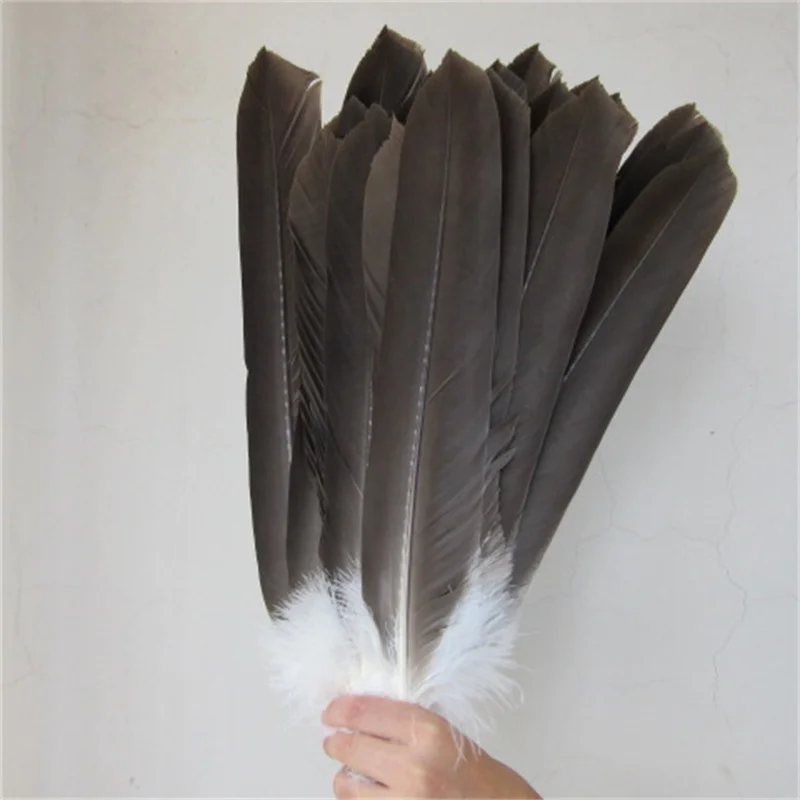 

10 Pcs Nature Eagle Feathers for Crafts Length 30-40cm/12-16 Inch DIY Hawk Pheasant Tail Feathers Ornament Decoration