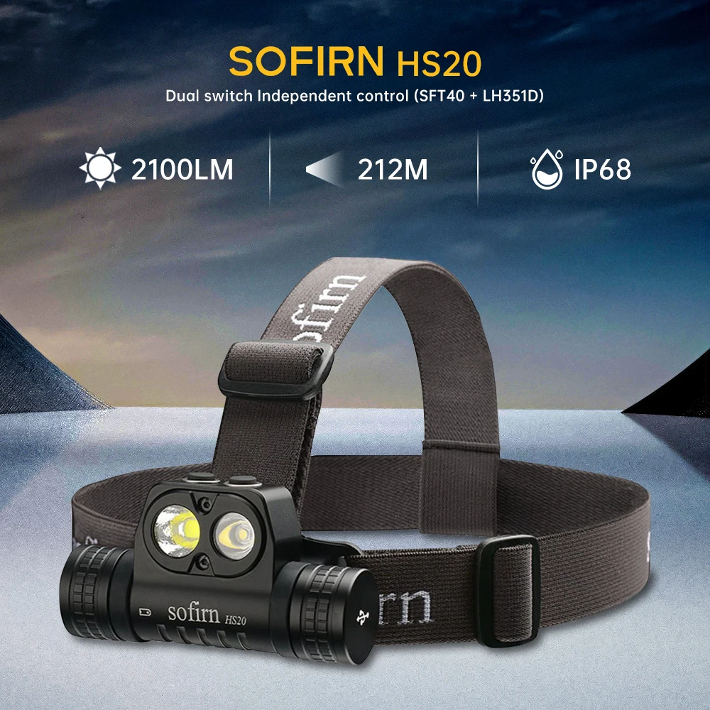 

Sofirn HS20 2700лм налобный фонарь