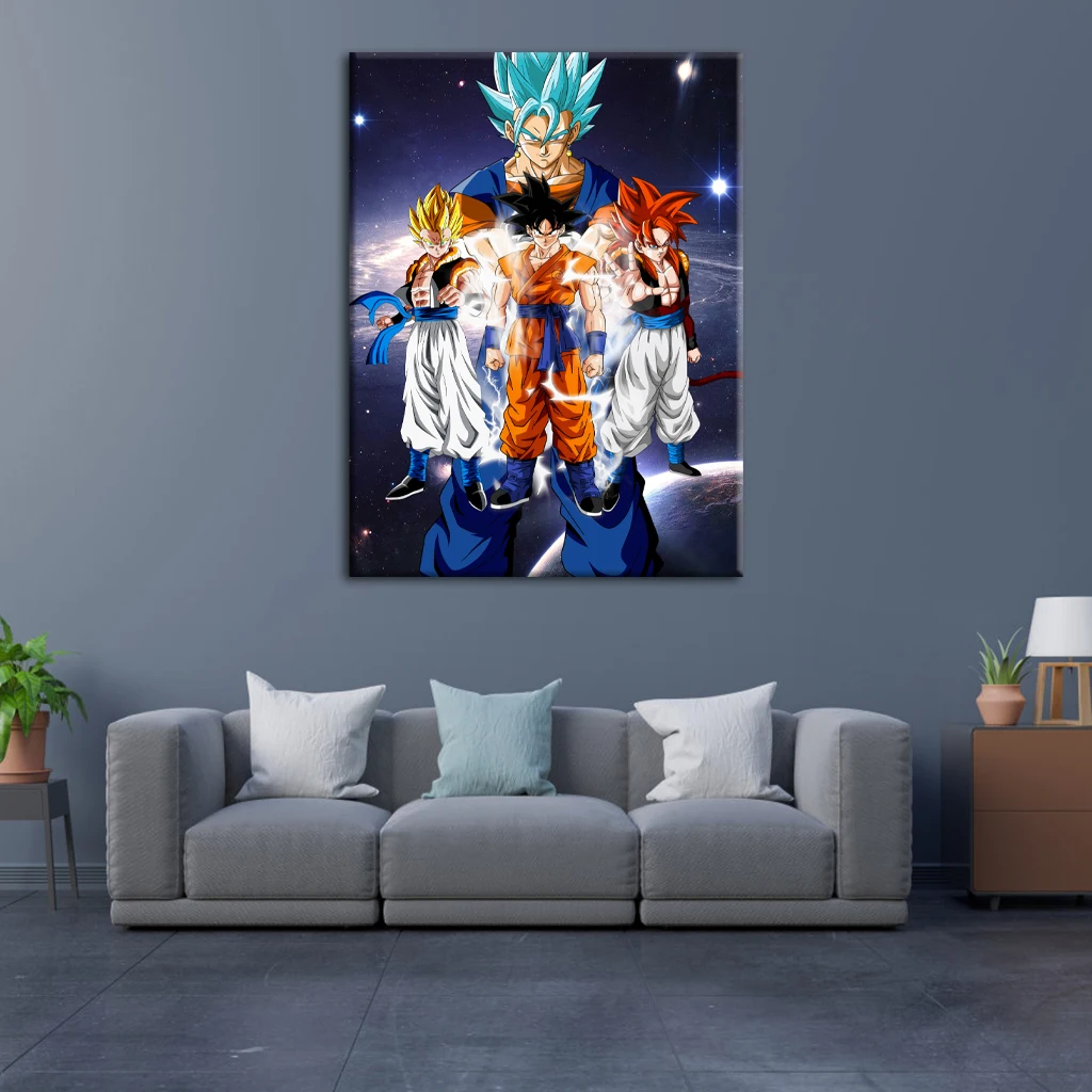 

Bandai Anime Posters Dragon Ball Pictures for Wall Bedroom Painting Accessories Wallpapers Home Decor Decoration Living Room