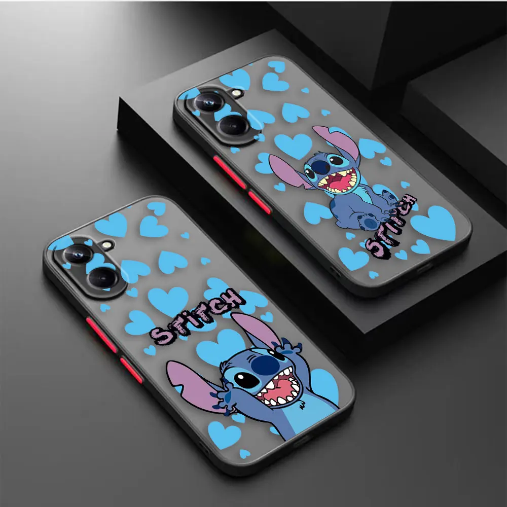 

Matte Phone Case for OPPO Realme 11 10 9 9I 8 8I 7 7I 6 5 FIND X3 X5 R15 R17 PRO 4G 5G Case Funda Shell Funny Cute Lilo & Stitch