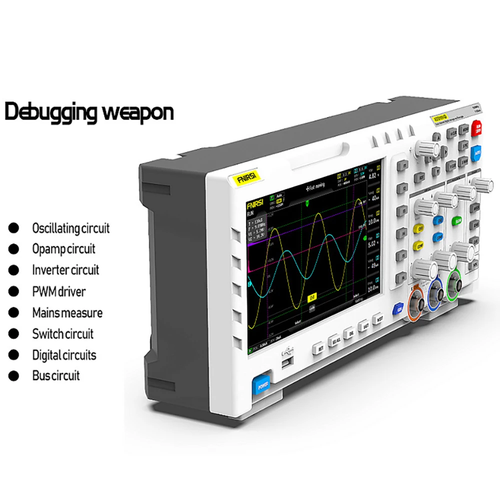 

USB Digital Oscilloscope Table 1014D 2 In 1 Dual Channel Input Signal Generator 1GSa/s Sampling Rate 100MHz* 2 Ana-log Bandwidth