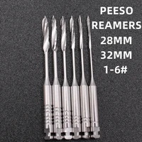 1 pack6pcs dental peeso reamer 28mm32mm endodontic reamers drill burs peeso reamers endo files largo dentist materials
