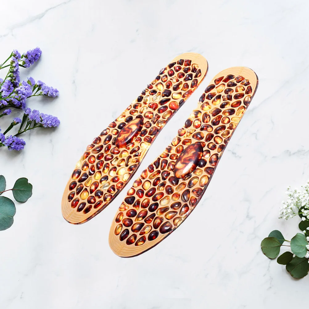 

Women's Shoe Inserts Pedicure Insoles Scalable Cobblestone Massage Wooden Cobbled Miss Elderly