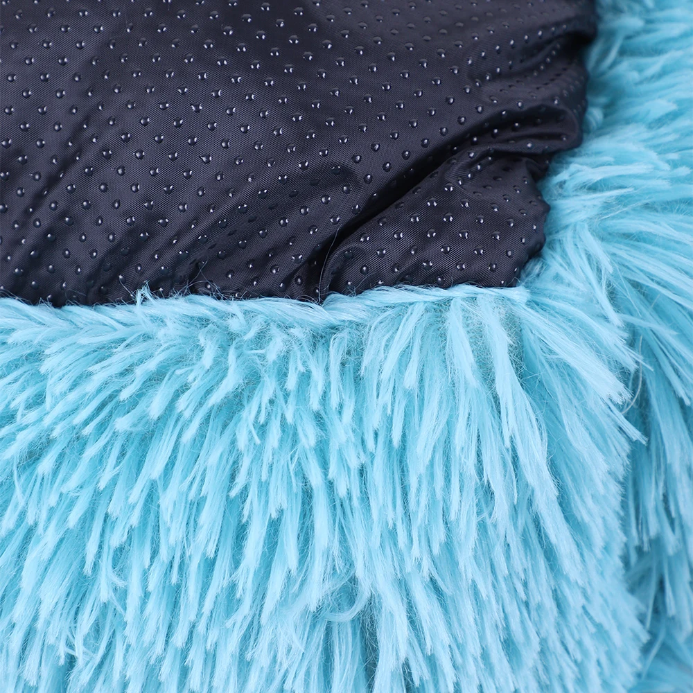 Плюшевая квадратная кровать для собак моющаяся питомцев маленькая и большая