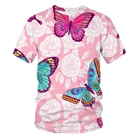 2022 new summer selling 3d t shirt for menwomen fashion o neck casualshort sleeve shirt punk butterfly pattern oversized tshirt