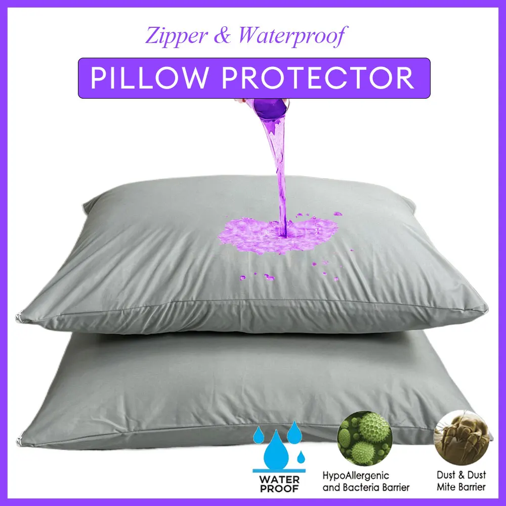 

2 шт., серые водонепроницаемые наволочки Turetrip 50x70 см