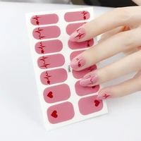 new nail patch ins wind nail sticker 14 small fresh manicure stickers full stickers waterproof fake nails