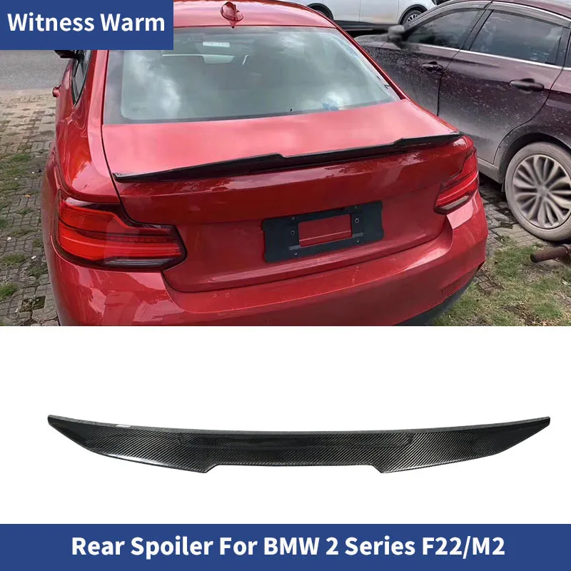 

Высококачественное Настоящее углеродное волокно для Bmw F22 F23 M235i F87 M2 2014 г., спойлер багажника автомобиля, крыло, задняя губа, спойлер