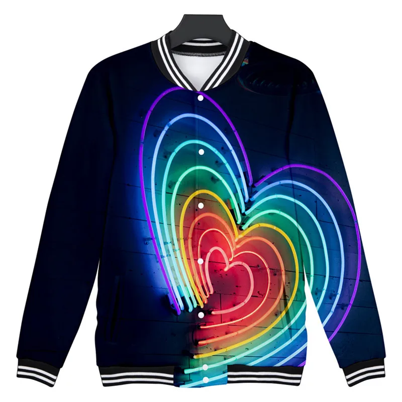 ЛГБТ бейсбольная куртка Униформа пальто Радужный Флаг для лесбиянок теплая