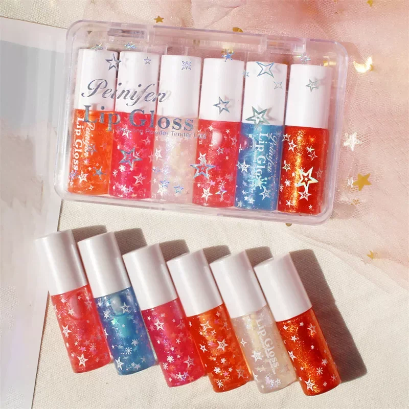 

2023NEW Colors Shiny Jelly Lip Gloss Shimmer Liquid Lipstick Moisturizing Lip Tint Waterproof Lasting Nourishing Lip Makeup Cosm