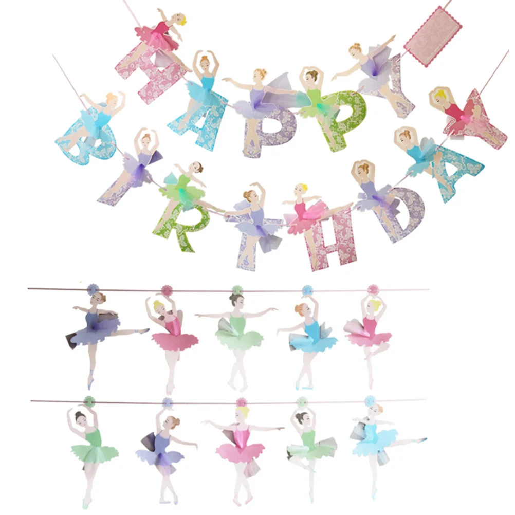 2 комплекта украшений для детей балерина украшения на день рождения девочек