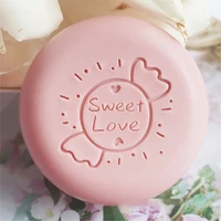 sweet love candy pattern soap stamp acrylic custom stamps for soap making chapter handmade seal