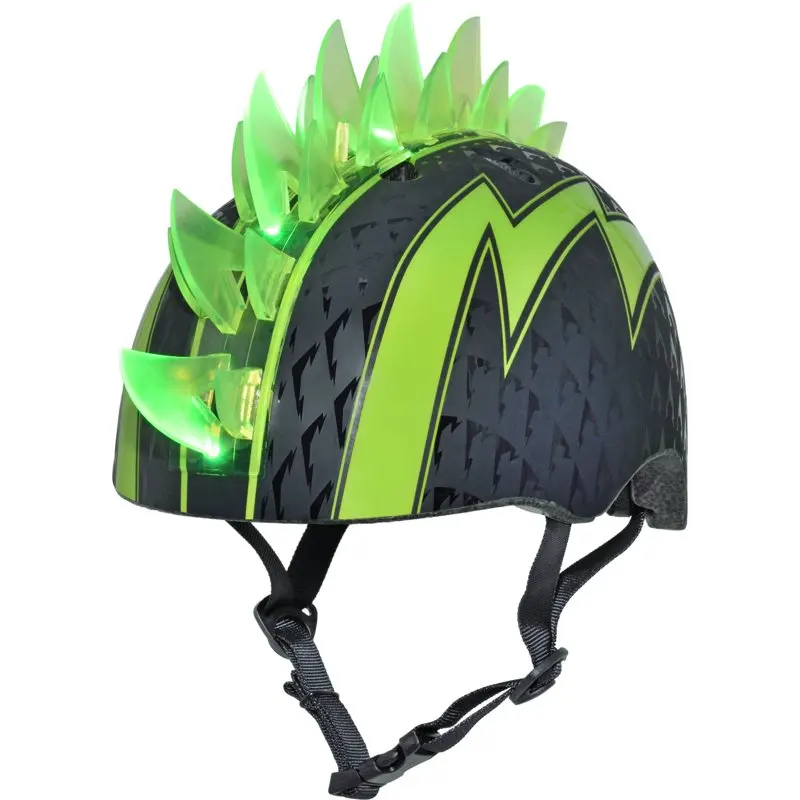 

LED Green Bike Helmet, Child 5+ (50-54cm)