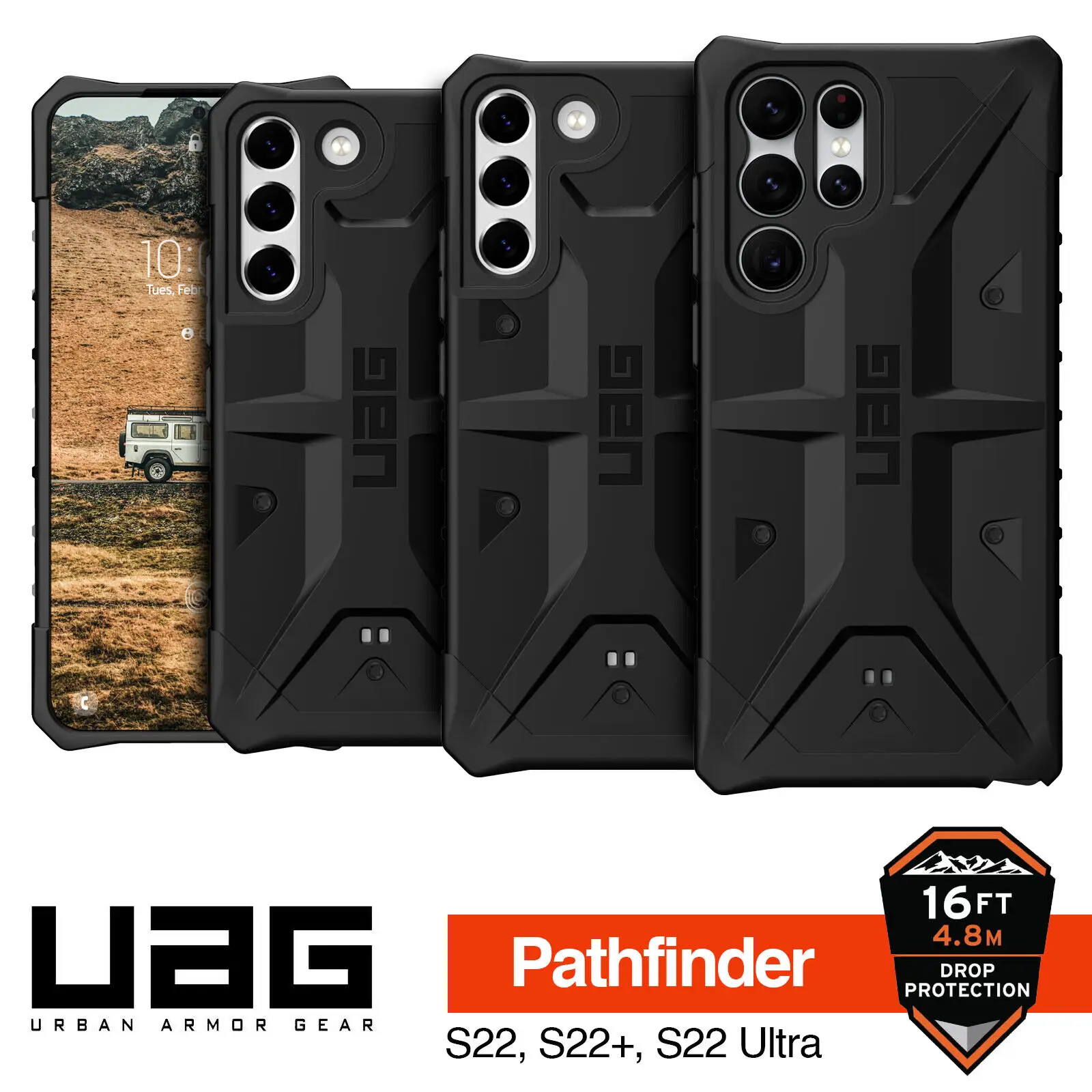 

NEW UAG Monarch Case Samsung Galaxy S22 Ultra 5G/S22/ S22+ Case Rugged Protective Cover Leather Original URBAN ARMOR GEAR