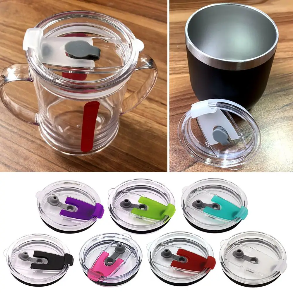 

20/30 Oz Sealing Bottle Cover Splash Spill Proof Plain Plastic Lids for Trail Rtic Tumbler Cup Multicolor Thermoses Cup