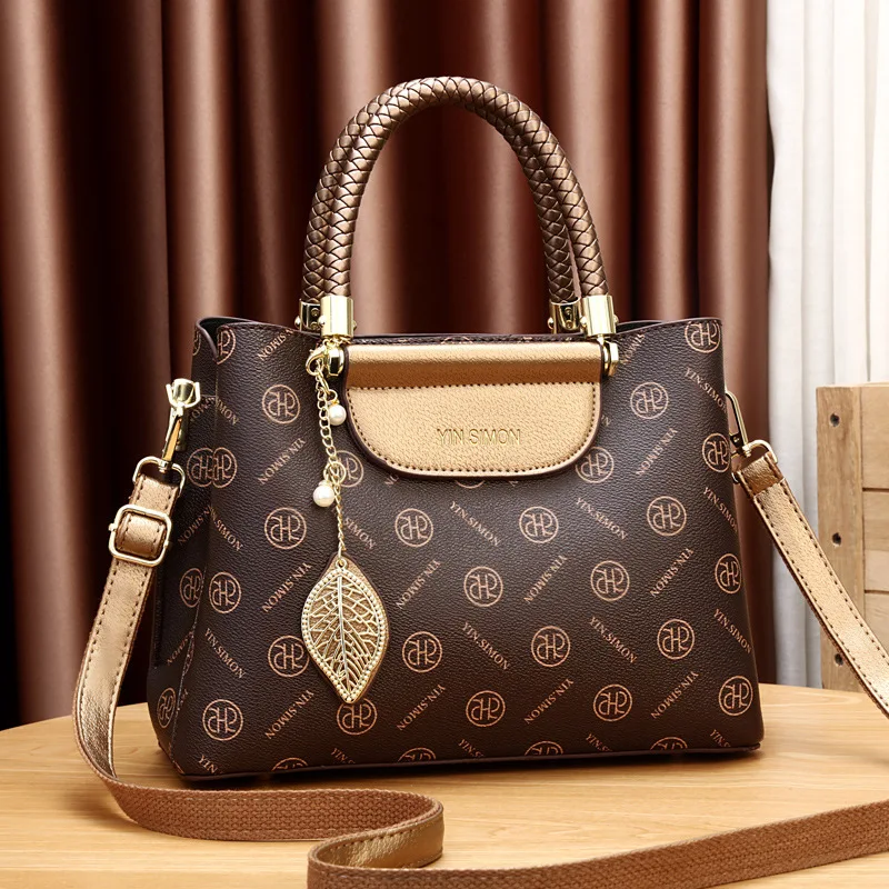 

Новинка 2023, модная атмосферная сумка через плечо на одно плечо, женская сумка большой вместимости, женская модная сумка